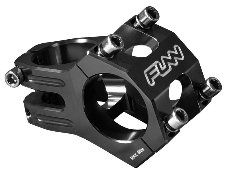Funn Funnduro MTB Stem with 35mm Bar Clamp - The Ultimate Ultralight and Tough Alloy Bicycle Stem for Mountain Bike and BMX Bike, Length 45mm stem (Black) - Image 1